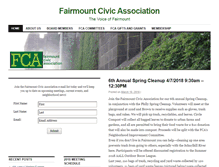 Tablet Screenshot of fairmountcivicassociation.org